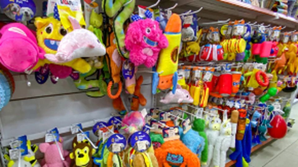 Brinquedos na Nutriaves Pet Center